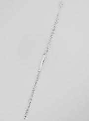 Gourmette de Baptême en Argent Rhodié - 18cm