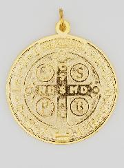 Grande Médaille de Saint Benoit Doré - 9.7cm