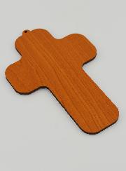 Croix en Bois Enfant - Ange à la Harpe