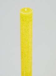 Bougie Teintée Masse 27cm - Jaune