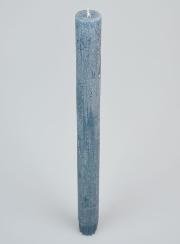 Bougie Teintée Masse 27cm - Bleu Gris
