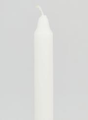 Bougie Teintée Masse 18cm - Blanc