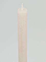 Bougie Teintée Masse 27cm - Gris Sable