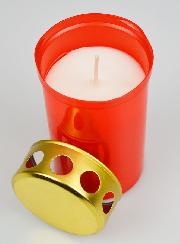 Bougie de Cimetiere Rouge - 48 heures