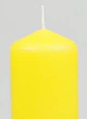 Bougie Décoration 12cm - Jaune