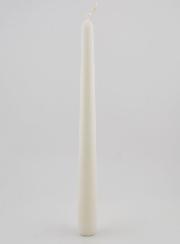 Bougie Teintée Masse Conique 25cm - Blanc
