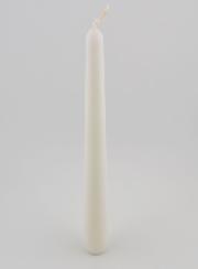 Bougie Teintée Masse Conique 25cm - Blanc