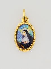 Médaille Bord Torsadé 15mm - Sainte Rita