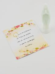 Statue Vierge de Lourdes Fluo Avec Carte - 8cm