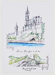 Carte Sanctuaire et Grotte de Lourdes