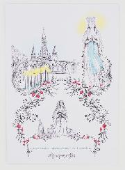 Carte Sanctuaire Notre Dame de Lourdes