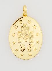Médaille Miraculeuse Finition Or 18k - 14mm