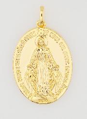 Médaille Miraculeuse Finition Or 18k - 24mm