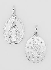 Médaille Miraculeuse Rhodiée - 16mm