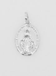 Médaille Miraculeuse Rhodiée - 16mm