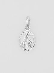 Médaille Miraculeuse Argent Rhodié - 10mm