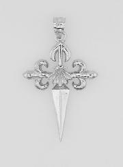 Croix de Saint Jacques en Argent -20mm