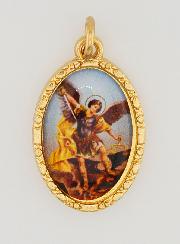 Médaille Bord Torsadé 25mm - Saint Michel