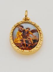 Médaille Bord Torsadé 25mm - Saint Michel