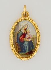 Médaille Bord Torsadé 25mm - Sainte Anne