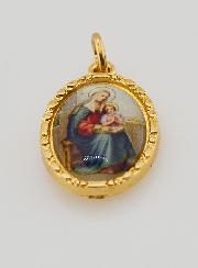 Médaille Bord Torsadé 25mm - Sainte Anne