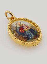 Médaille Bord Torsadé 25mm - Sainte Anne