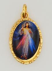 Médaille Bord Torsadé 25mm - Christ Miséricordieux