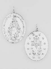 Médaille Miraculeuse Rhodiée - 12mm