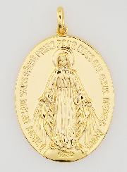 Médaille Miraculeuse Finition Or 18k - 26mm