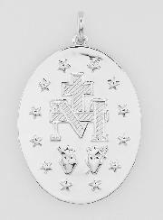Médaille Miraculeuse Rhodiée - 30mm