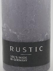 Bougie de Décoration Rustique 38h - Gris