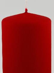 Bougie de Décoration Velours Mat - Rouge