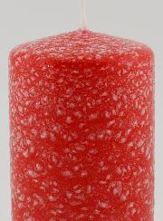 Bougie de Décoration Effet Polaire - Rouge