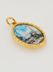 Médaille Bord Torsadé 25mm - Notre Dame de Fatima