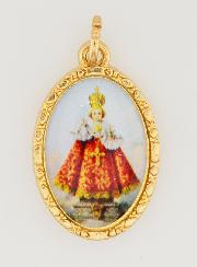Médaille Bord Torsadé 25mm - Jésus de Prague