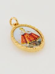 Médaille Bord Torsadé 25mm - Jésus de Prague