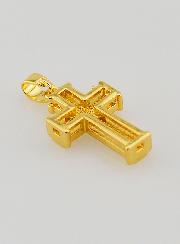 Pendentif Croix Blanc - 17mm