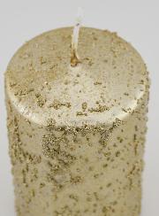 Bougie de Décoration Pailletée - Champagne