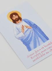 Carte de Communion - Jésus Doux & Humble