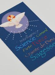 Carte Religieuse de Confirmation - Bleu