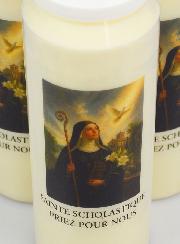 Lot de 3 Bougies de Neuvaine à Sainte Scholastique