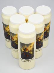 Lot de 6 Bougies de Neuvaine à Sainte Scholastique