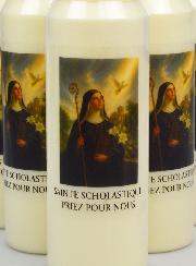 Lot de 6 Bougies de Neuvaine à Sainte Scholastique