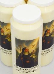 Lot de 6 Bougies de Neuvaine à Sainte Scholastique