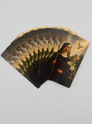 Lot de 10 Cartes de Prière à Sainte Scholastique