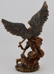Statue Religieuse de Saint Michel Archange en Bronze - 20 cm