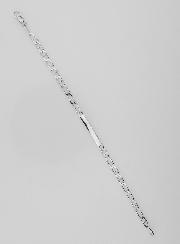 Gourmette de Baptême en Argent Rhodié - 18cm
