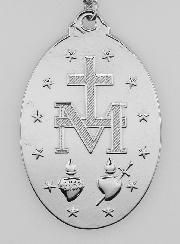 Médaille Miraculeuse & Chaîne en Inox - 28mm