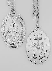 Médaille Miraculeuse & Chaîne en Inox - 33mm