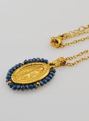 Collier Miraculeuse - Perles Bleues